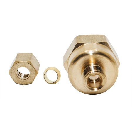 Thrifco Plumbing #61 1/4 Inch Lead-Free Brass Compression Nut 6961003